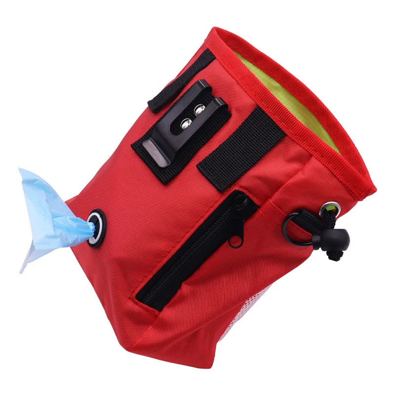 Portable Dog Snack Treat Bags Easy Storage Belt Bag Pet Training Large Capacity Puppy Reward Bags Waist Bag Durable Pet Supplies