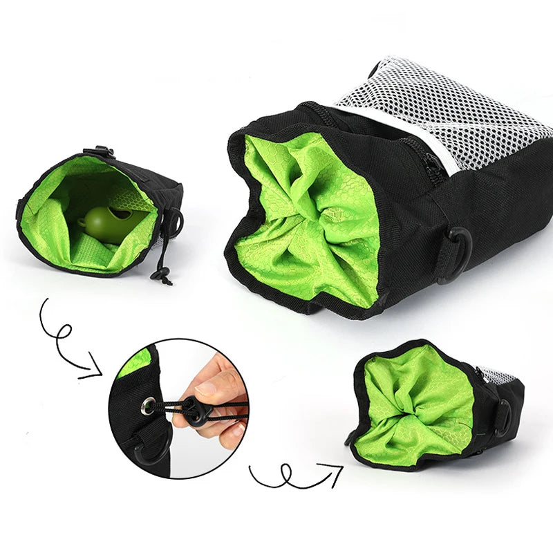 Portable Dog Snack Treat Bags Easy Storage Belt Bag Pet Training Large Capacity Puppy Reward Bags Waist Bag Durable Pet Supplies