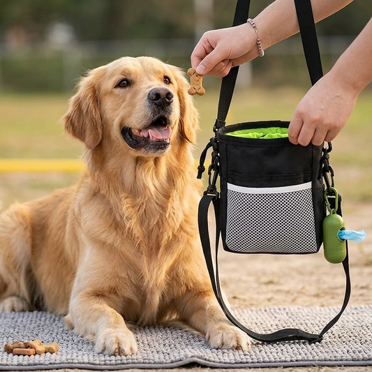 Leckerli-Tasche Hundetraining – Hüfttasche mit Gürtel & Schultergurt für Gassi & Training