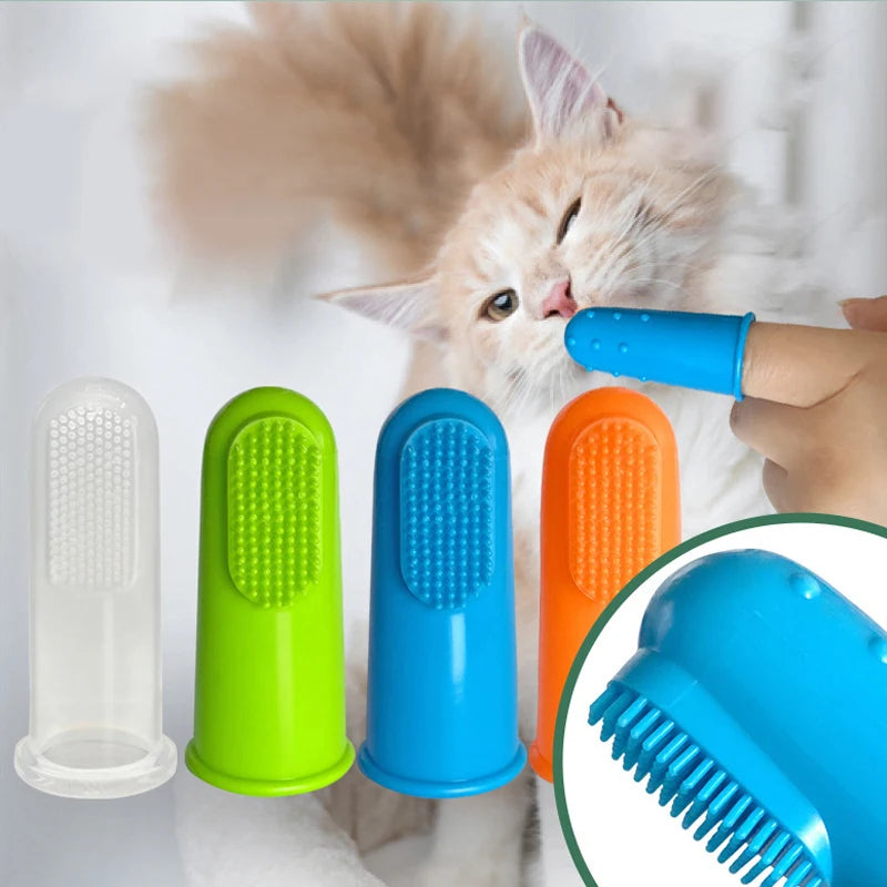 Dog Toothbrush 4PC Dog Teeth Cleaning Soft Toothbrushes for Dogs Oral Clean Massage Pet Oral Products Grooming Tooth Brush Dog