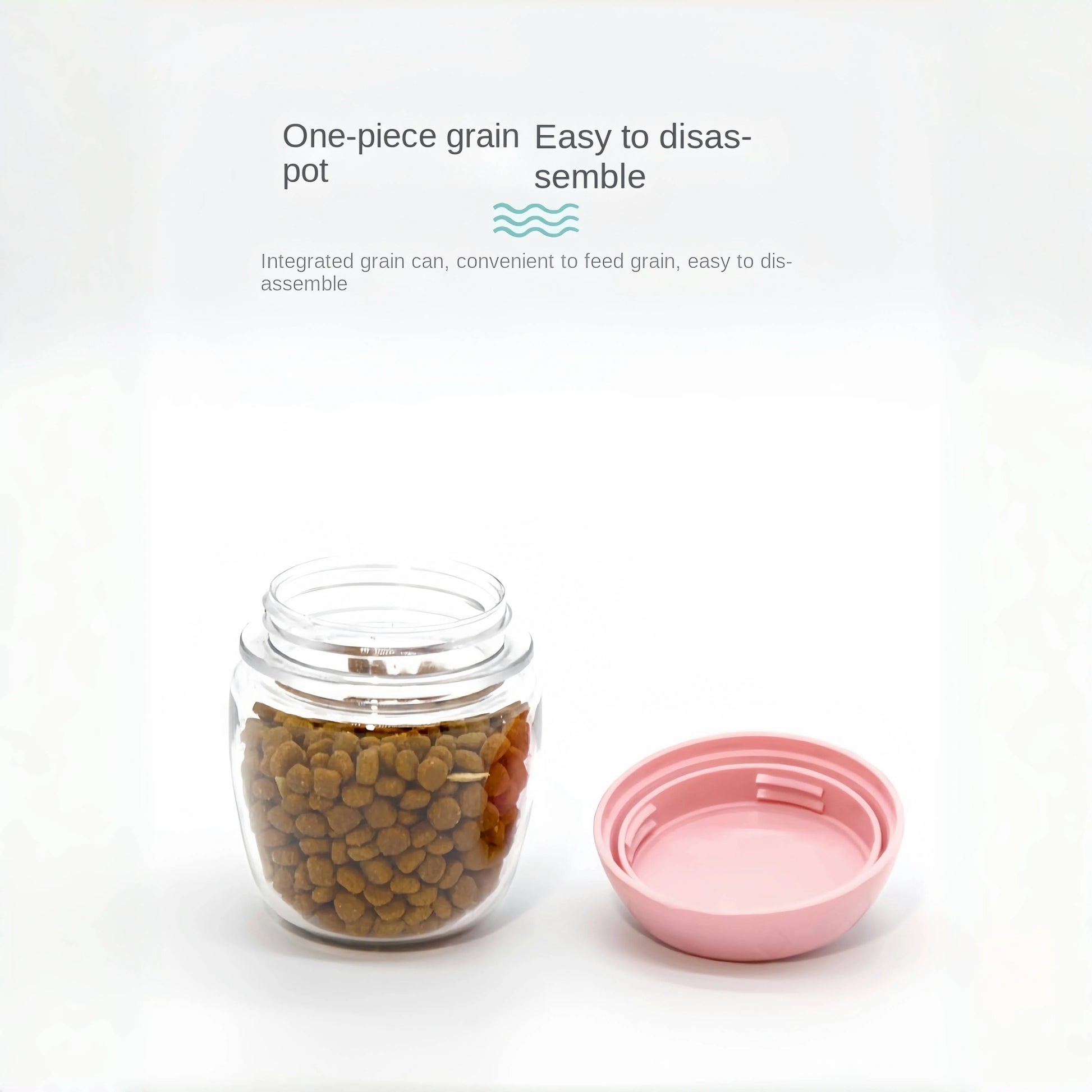 2 In1 Portable Dog Cat Water Bottle with Storage Food and Water Container for Puppy Pets Dogs Feeder Bowl Outdoor Travel